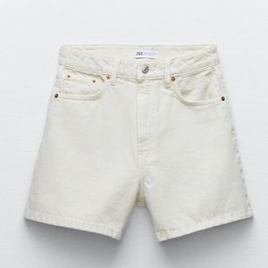 zara mom denim shorts